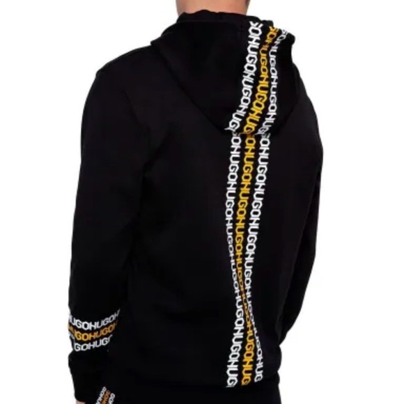 Hugo Boss Black Hoodie with Gold Logo with Excellent Condition - Picture 4 of 9
